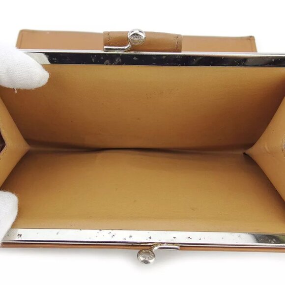 CELINE wallet macadam beige PVC ?~ leather Authentic USED - Picture 6 of 9